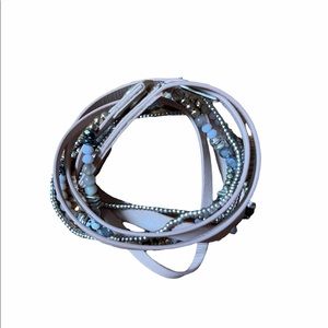 Stella & Dot leather wrap bracelet